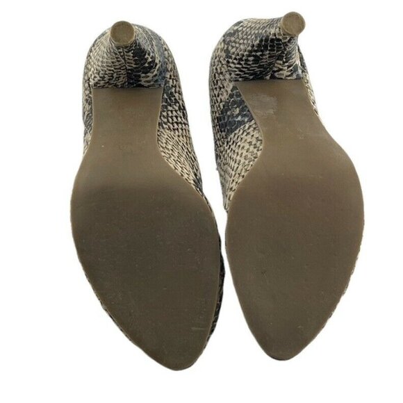Jeffrey Campbell Snake Print Peep Toe Heels Size 7.5 - Picture 4 of 9